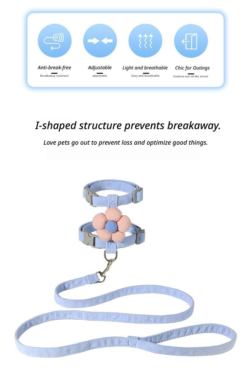 Pet Harness-pink+1.2m Leash+Size M - Image 3