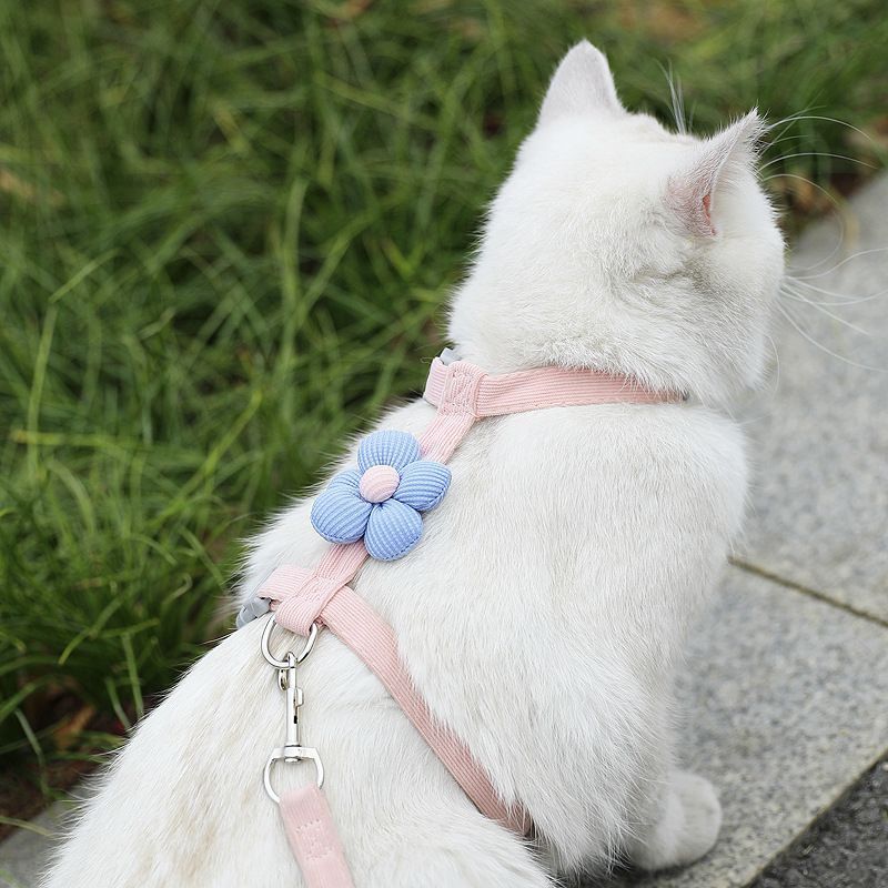 Pet Harness-pink+1.2m Leash+Size S - Image 1