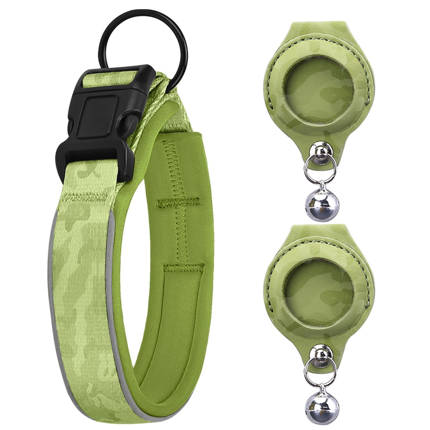 Pet positioning collar-Camo Green 1Pair2-XL-without locator - Image 1