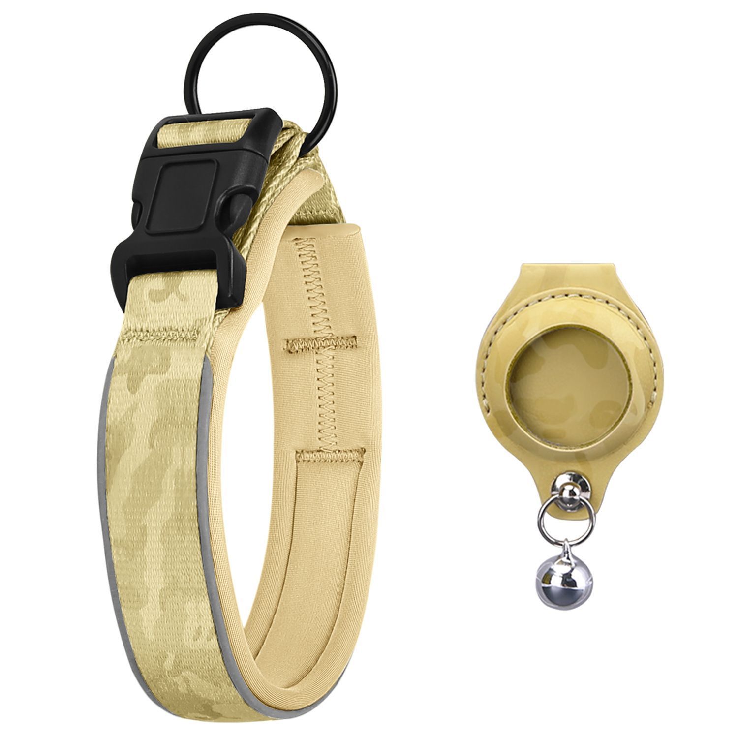 Pet positioning collar-Camo Yellow 1Pair1-M-without locator - Image 1