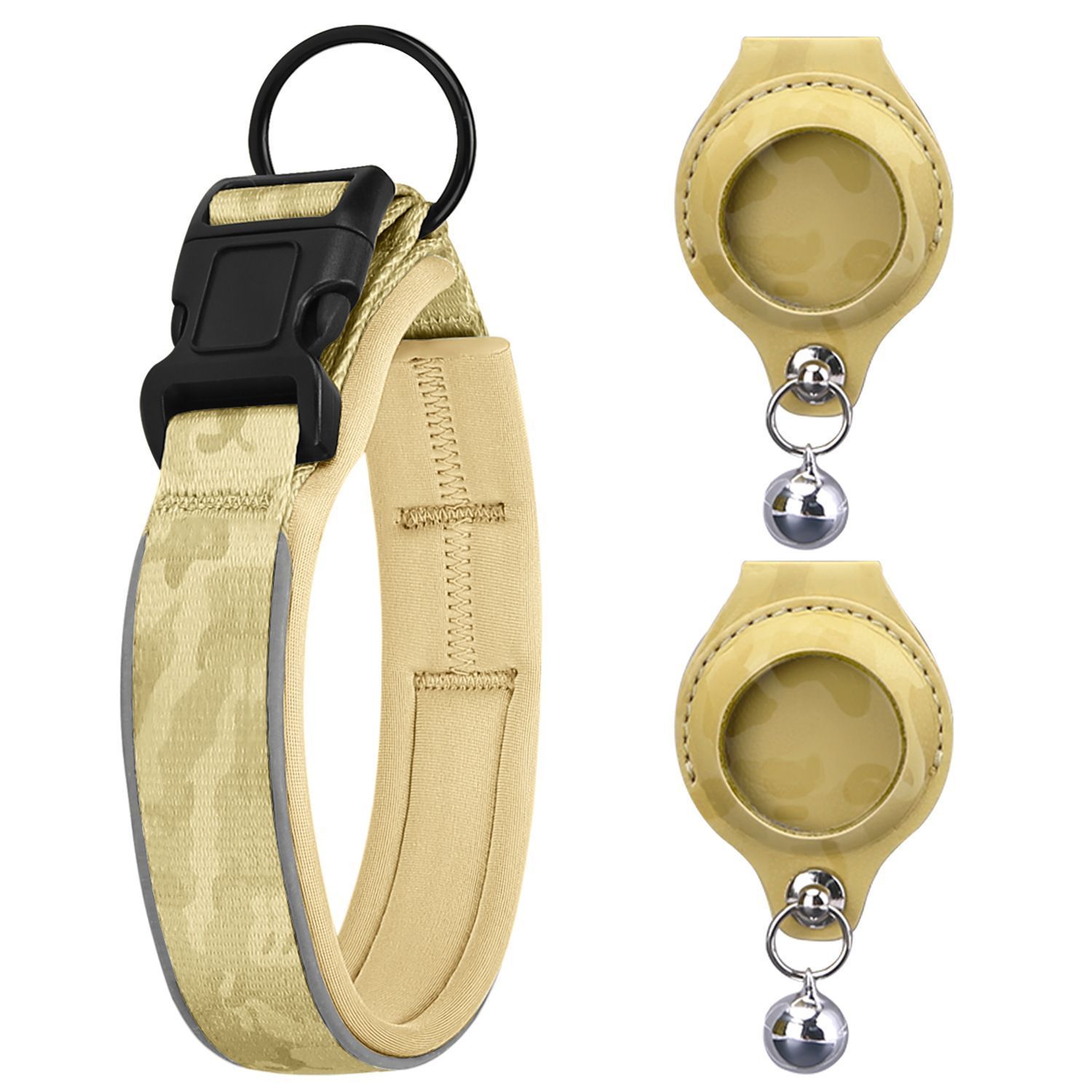 Pet positioning collar-Camo Yellow 1Pair2-M-without locator - Image 1