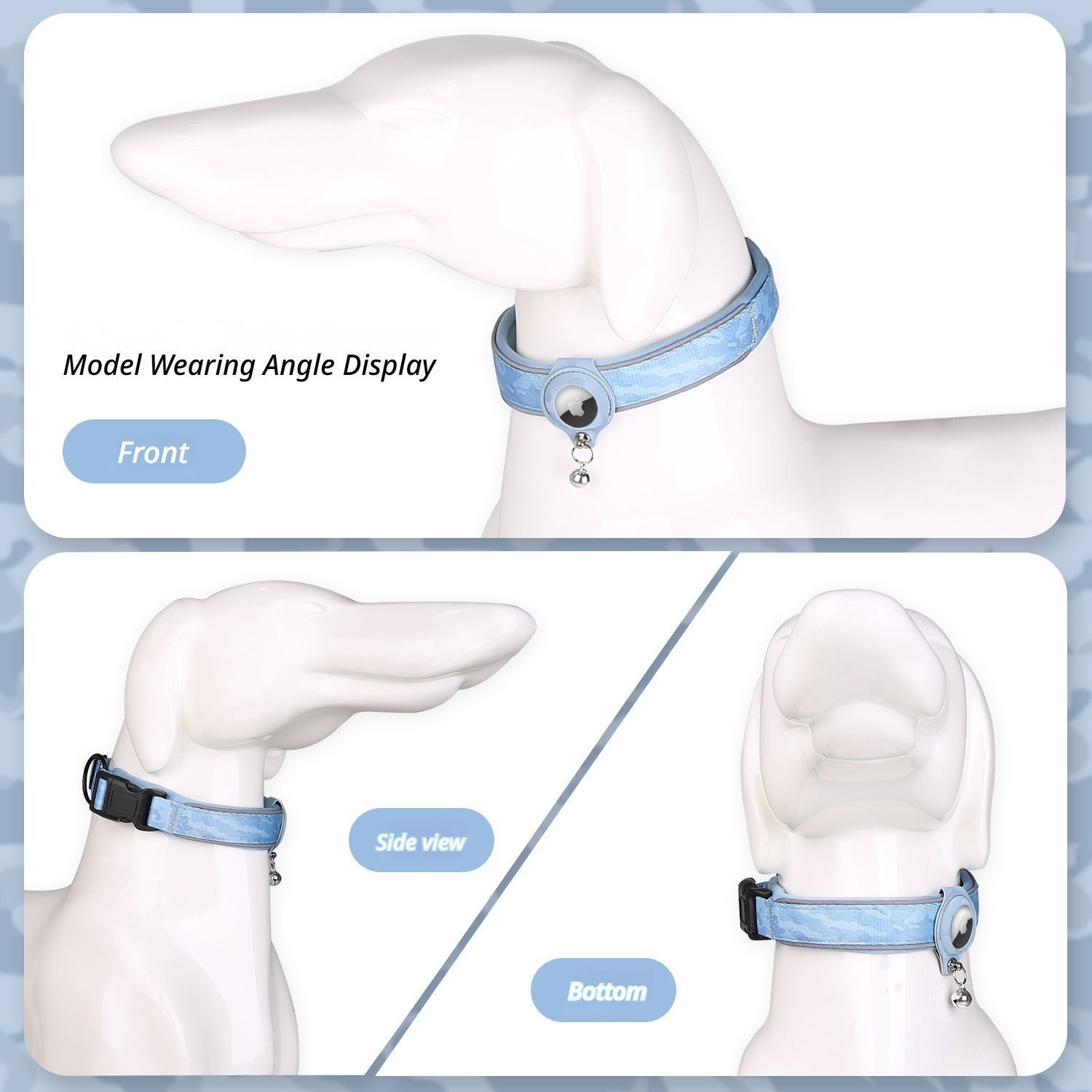 Pet positioning collar-Camo Yellow 1Pair2-S-without locator - Image 7