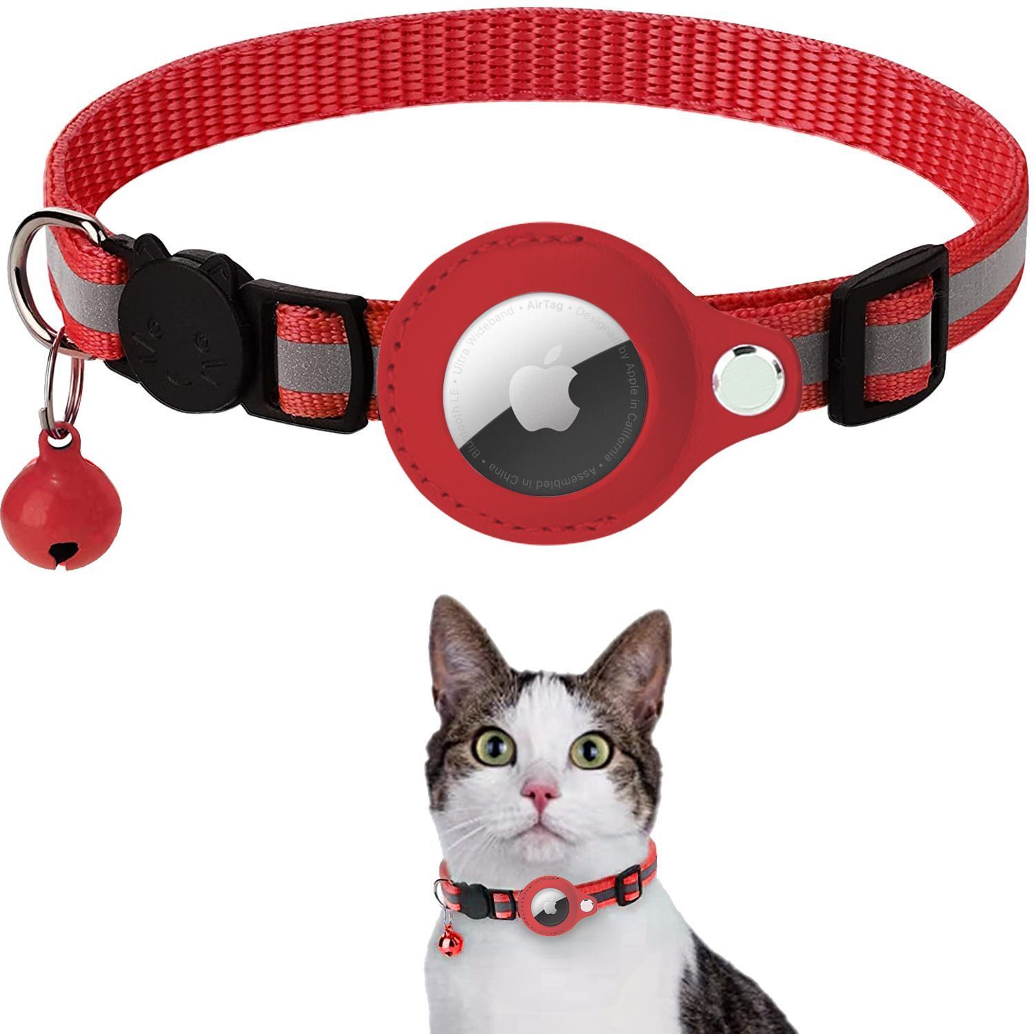 Pet positioning neck collar-Red - Image 1