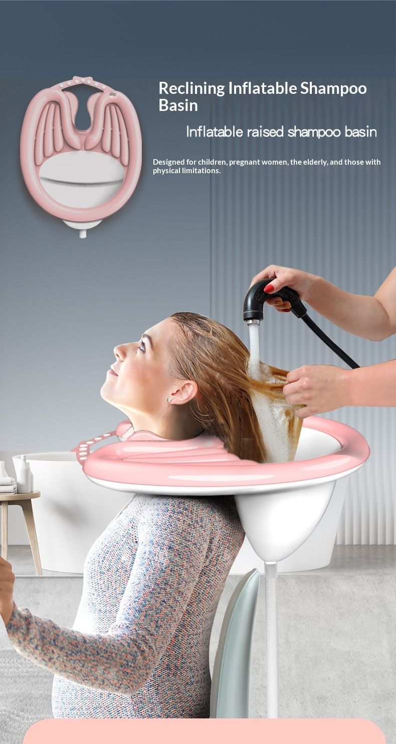 HairWashingBasinPink+DrainageBag - Image 5