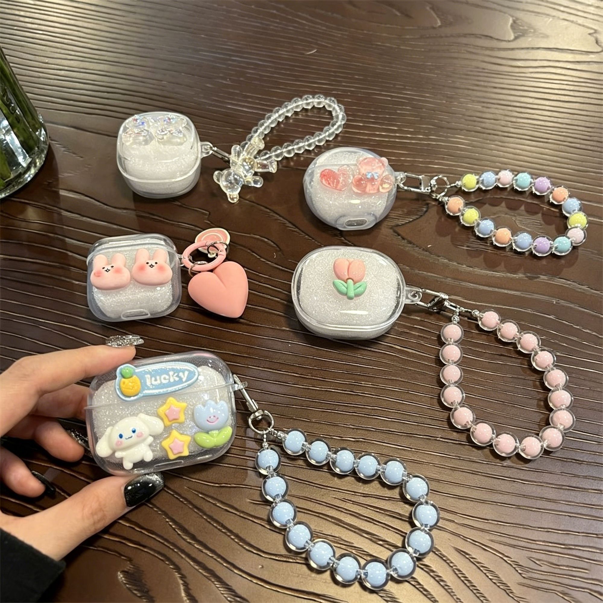 Pink Flower Clear Case + Pink Bracelet - Image 3