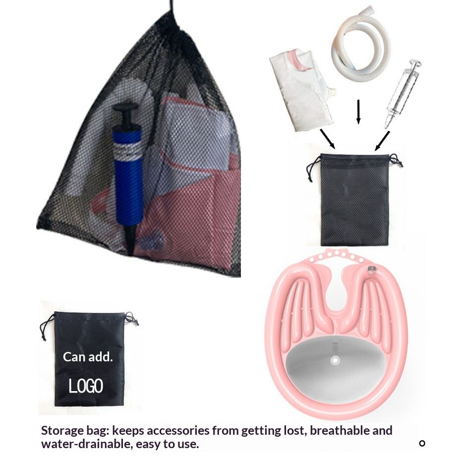 PinkHairWashingBasin+WaterproofRing+DrainBasket - Image 2