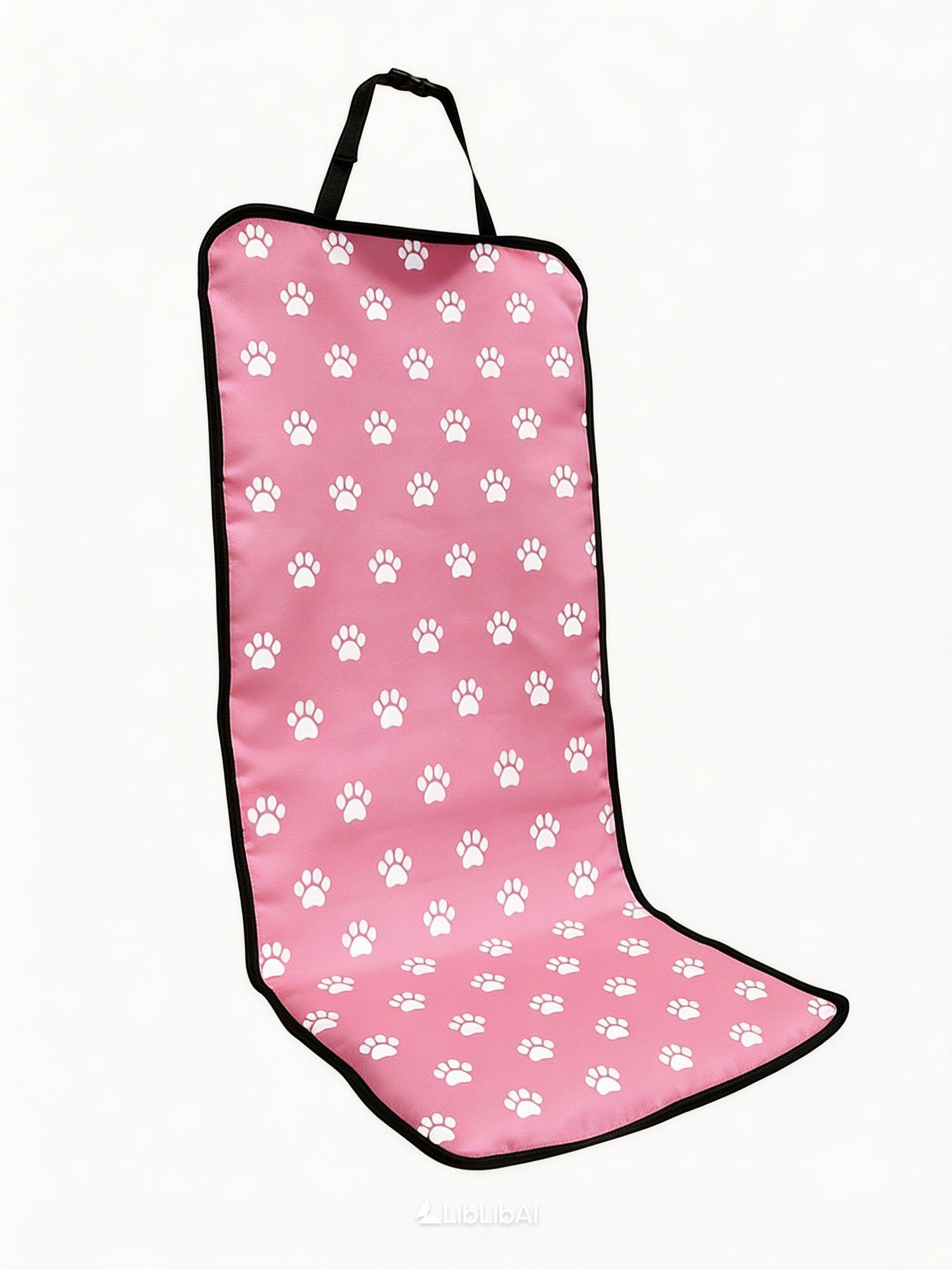 PetPinkPawPrintCarMat - Image 1