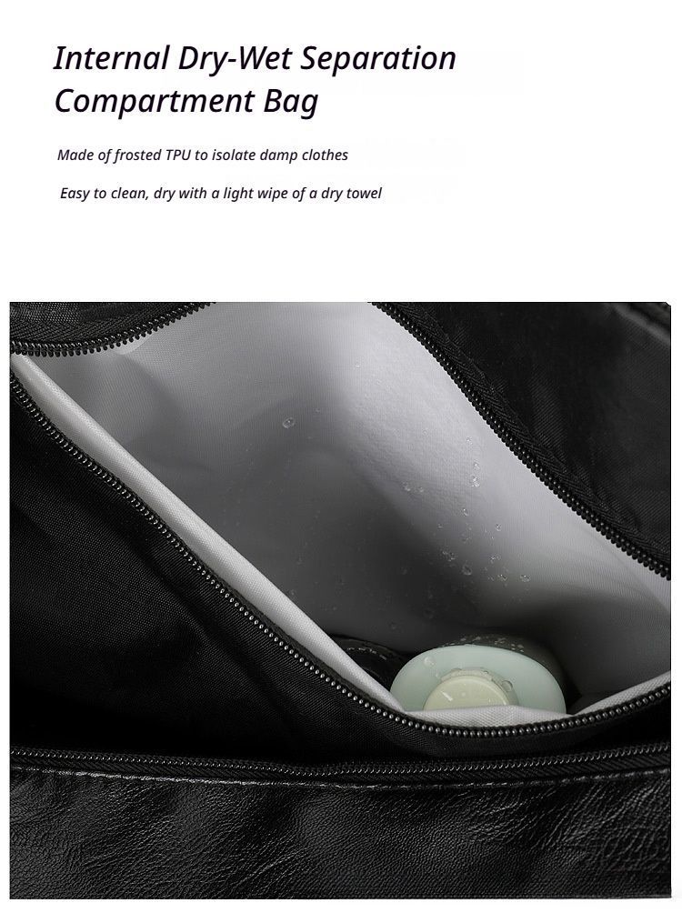 PULeatherTravelGymBagSmall-Black - Image 6