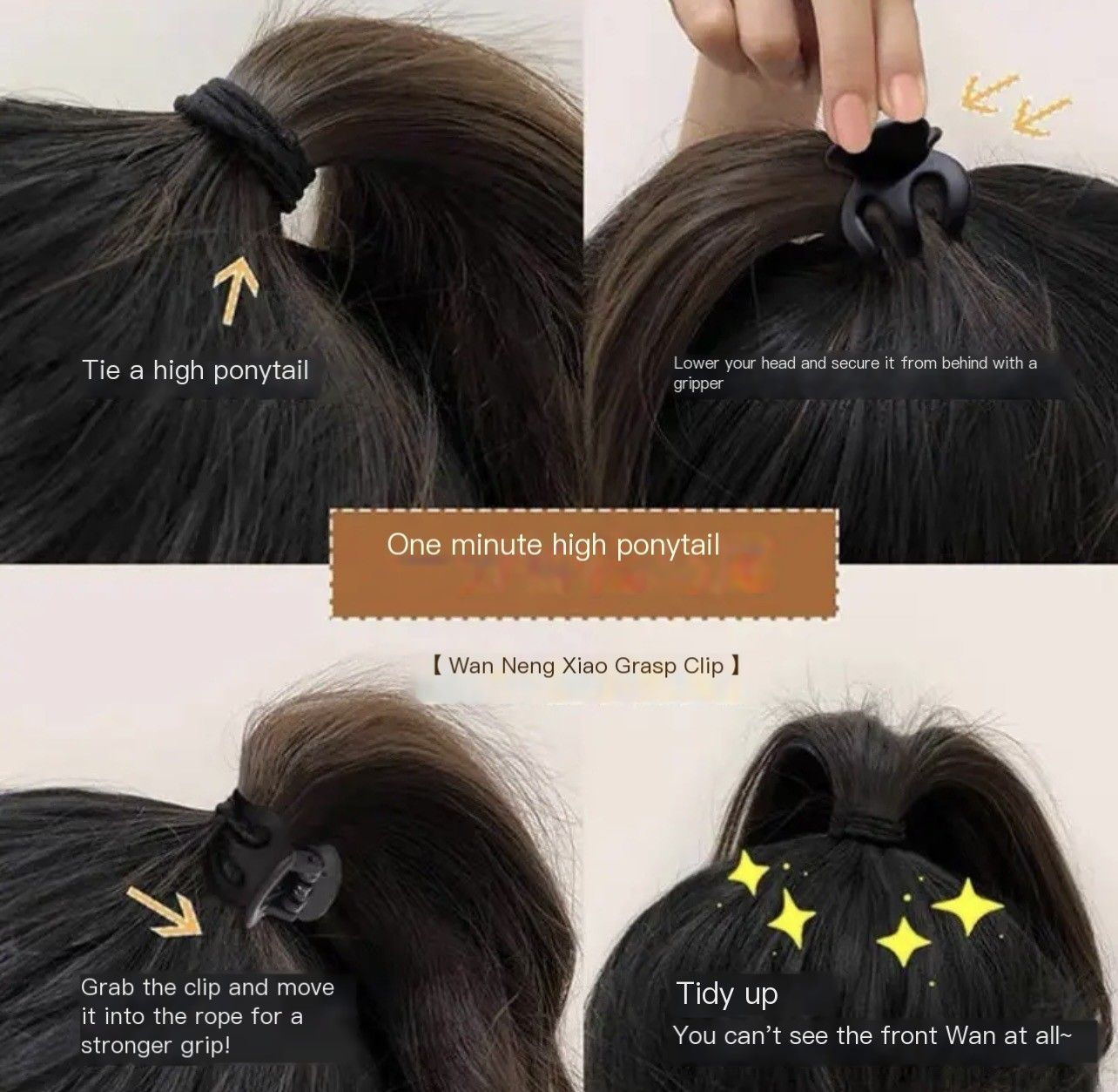 Pumpkin clasp hairpin accessory-Smoothblack - Image 6