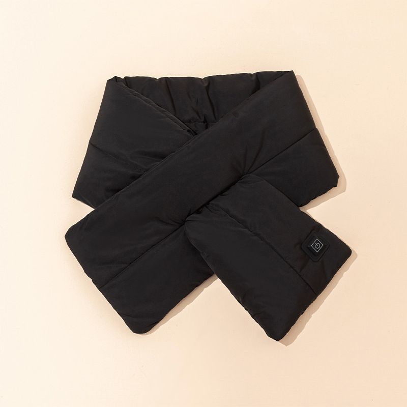 Rechargeable Thickened Heated Scarf Black - Image 1