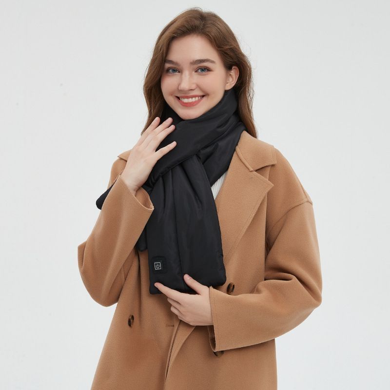 Rechargeable Thickened Heated Scarf Black - Image 3