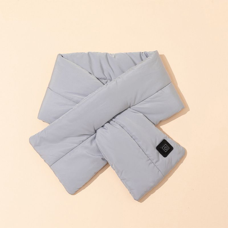 Rechargeable Thickened Heated Scarf Dark Gray - Image 1