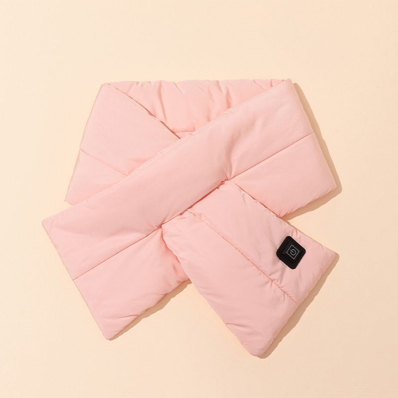 Rechargeable Thickened Heated Scarf Pink - Image 1