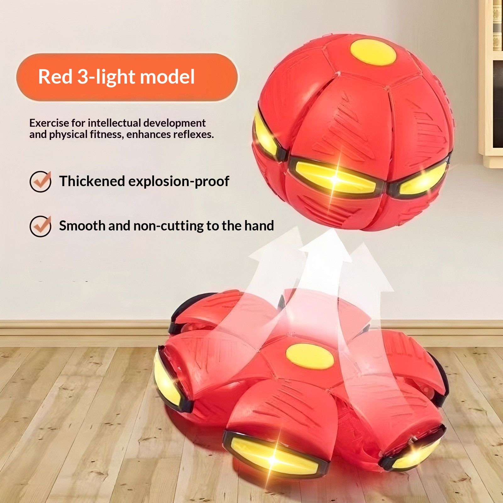 TransformingFlyingSaucerBall-Red(NoLights) - Image 4