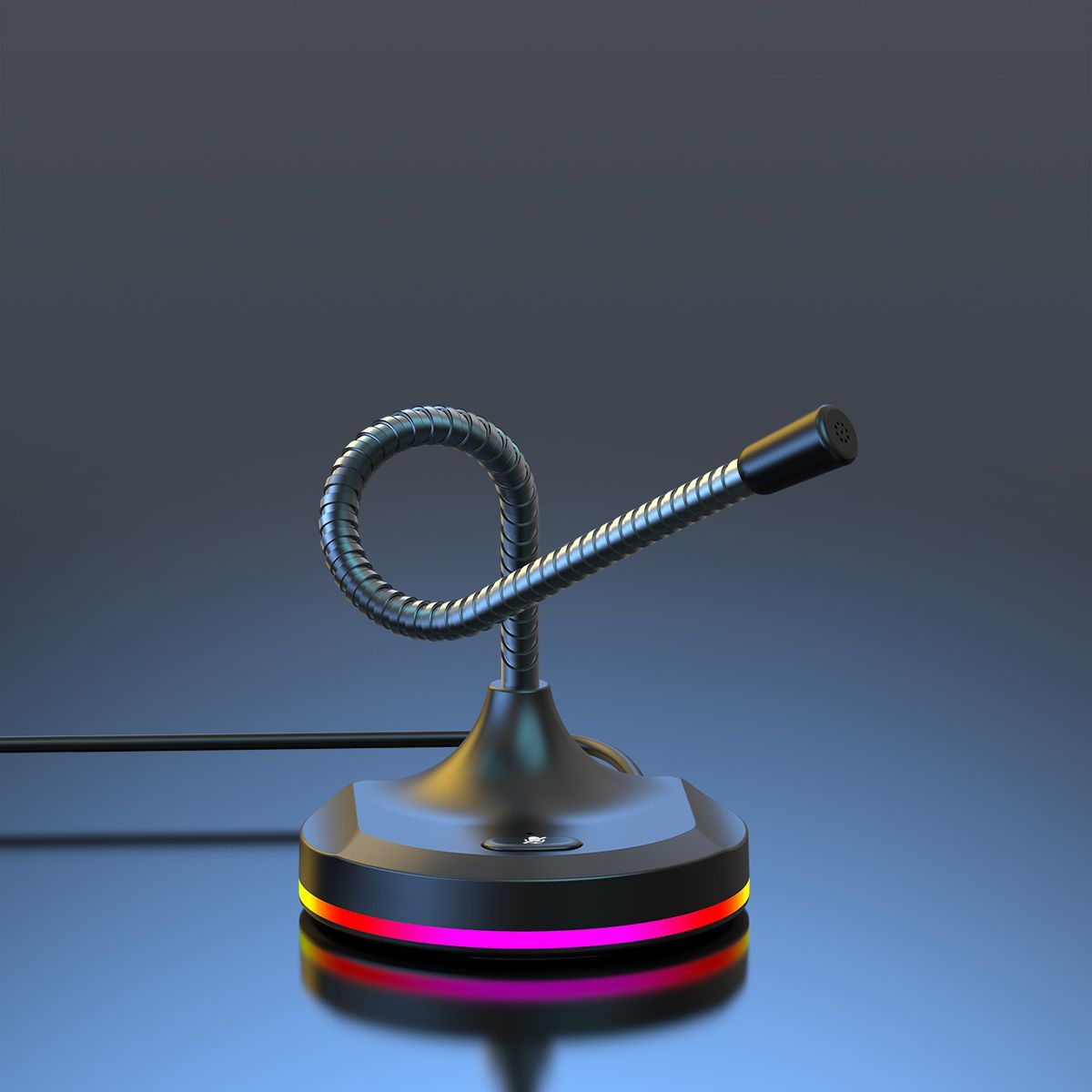 RGB Desktop Microphone Standard Model Black - Image 3
