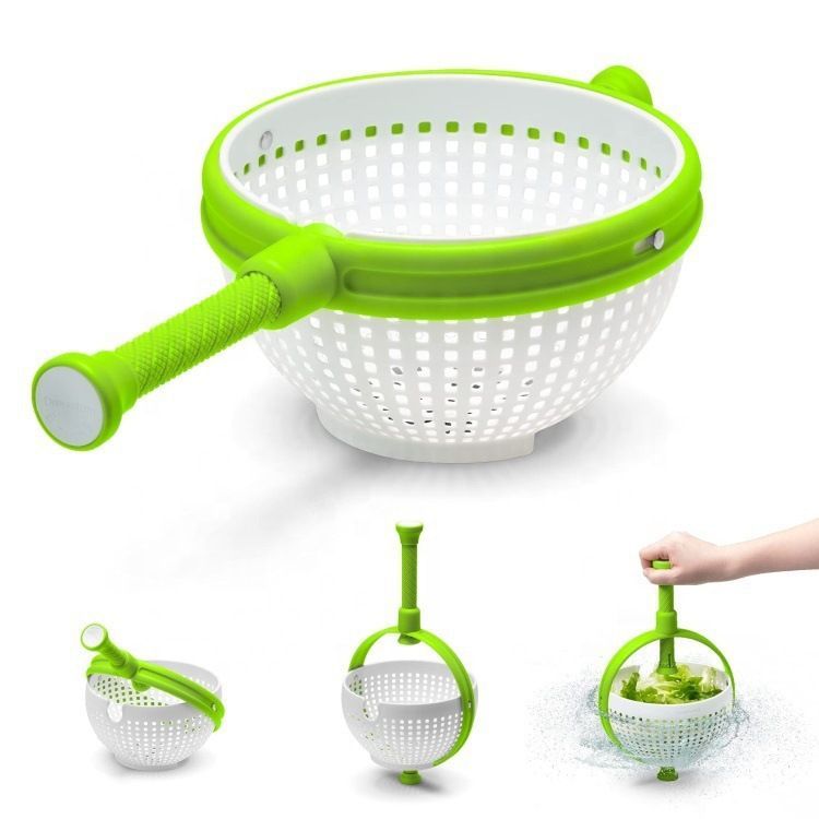 Rotating draining basket-Green - Image 1