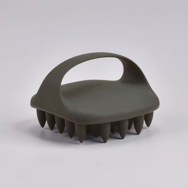Scalp Massage Shampoo Brush-dark brown - Image 1