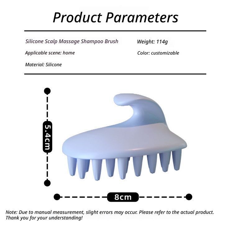 Scalp Massage Shampoo Brush-Light purple - Image 7
