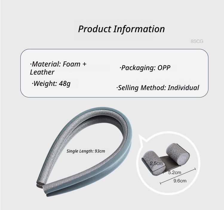 Door gap and bottom sealing strip-Gray - Image 3