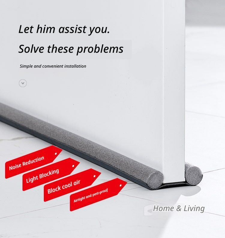 Door gap and bottom sealing strip-White - Image 4