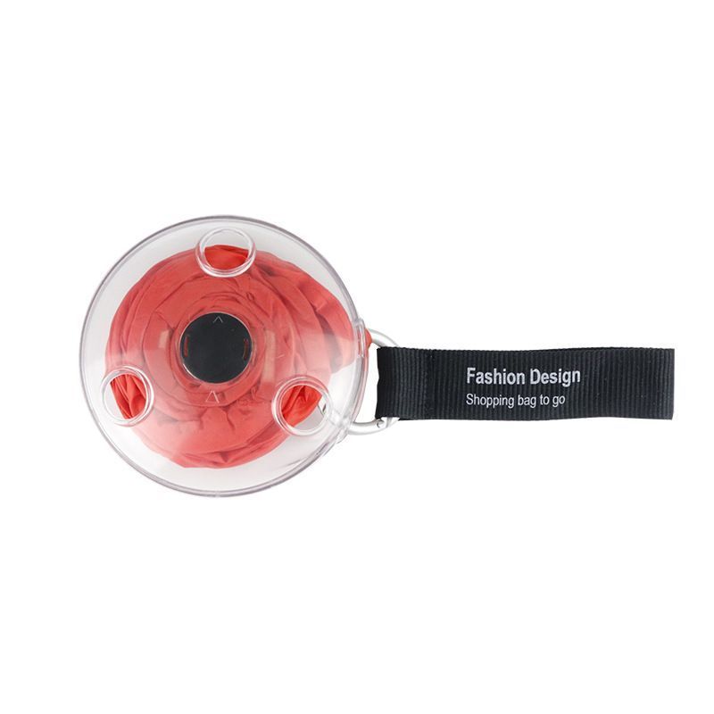 Portable folding shopping bag-Red - Image 1
