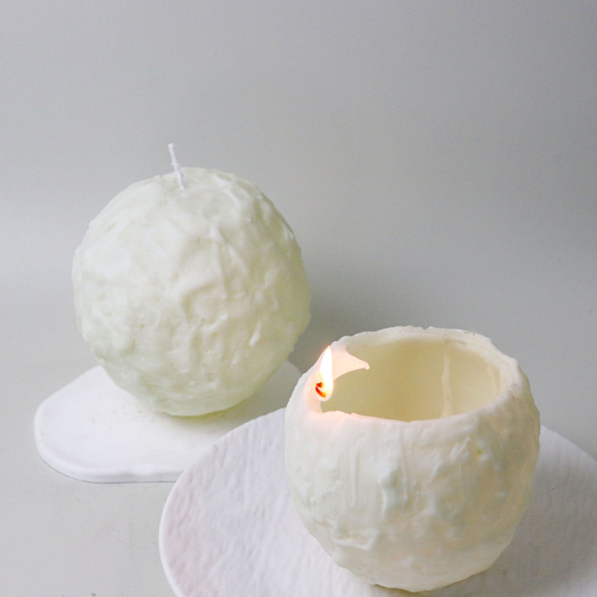 Spiral Scented Candle White - Image 2