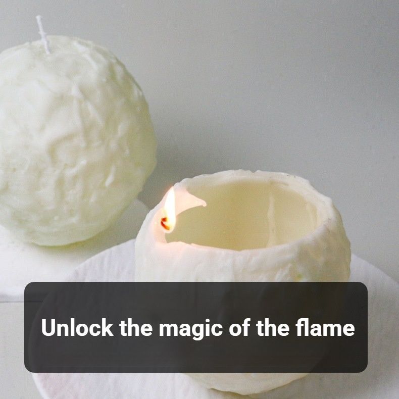 Spiral Scented Candle White - Image 6