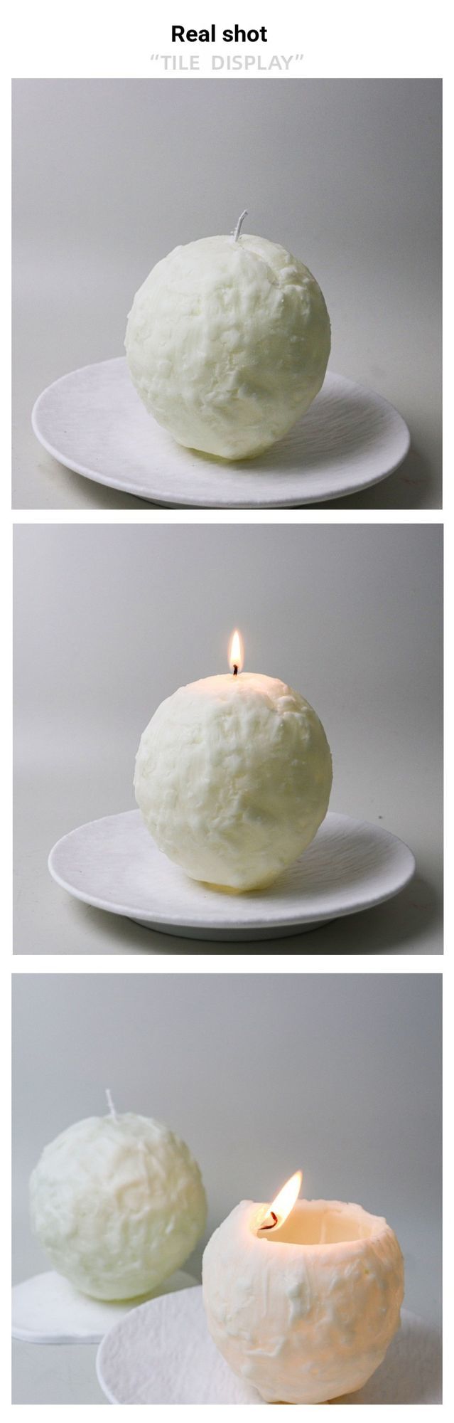 Spiral Scented Candle White - Image 7