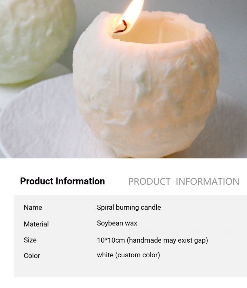 Spiral Scented Candle White - Image 8