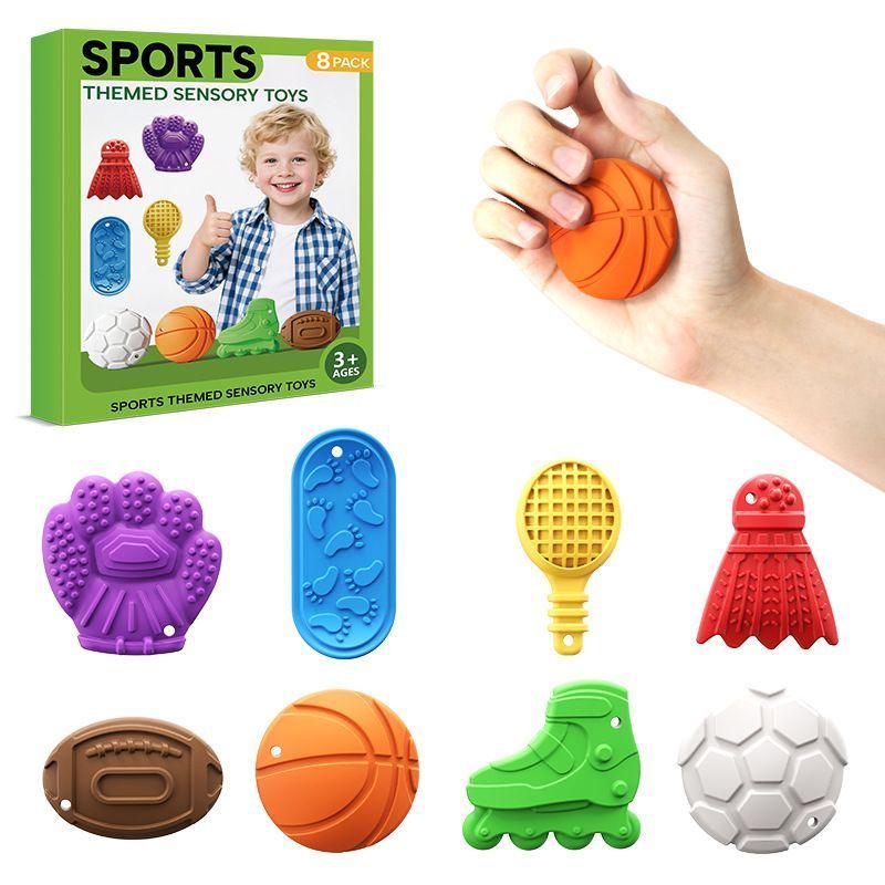 Sports Sensory Toys - 8-Piece Set - Image 1
