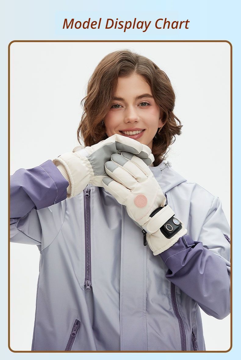 USB Heated Gloves for Outdoor Black - Image 2