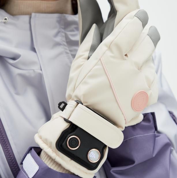 USB Heated Gloves for Outdoor White - Image 1