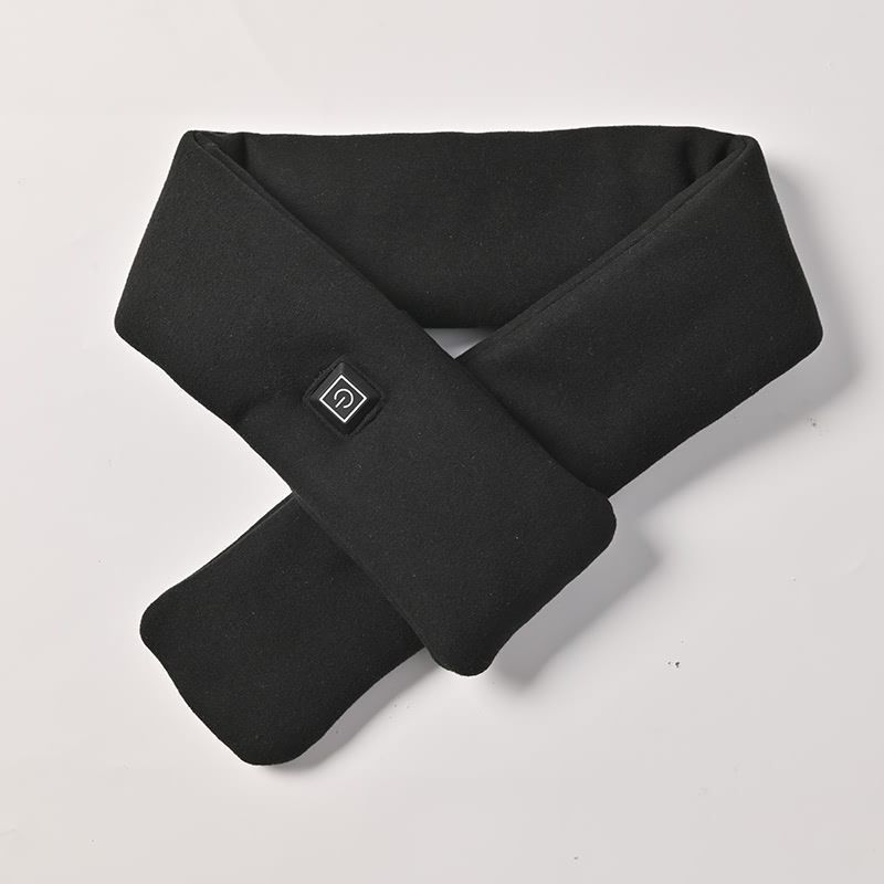 USB Rechargeable Graphene Heated Neck Warmer Black - Image 1