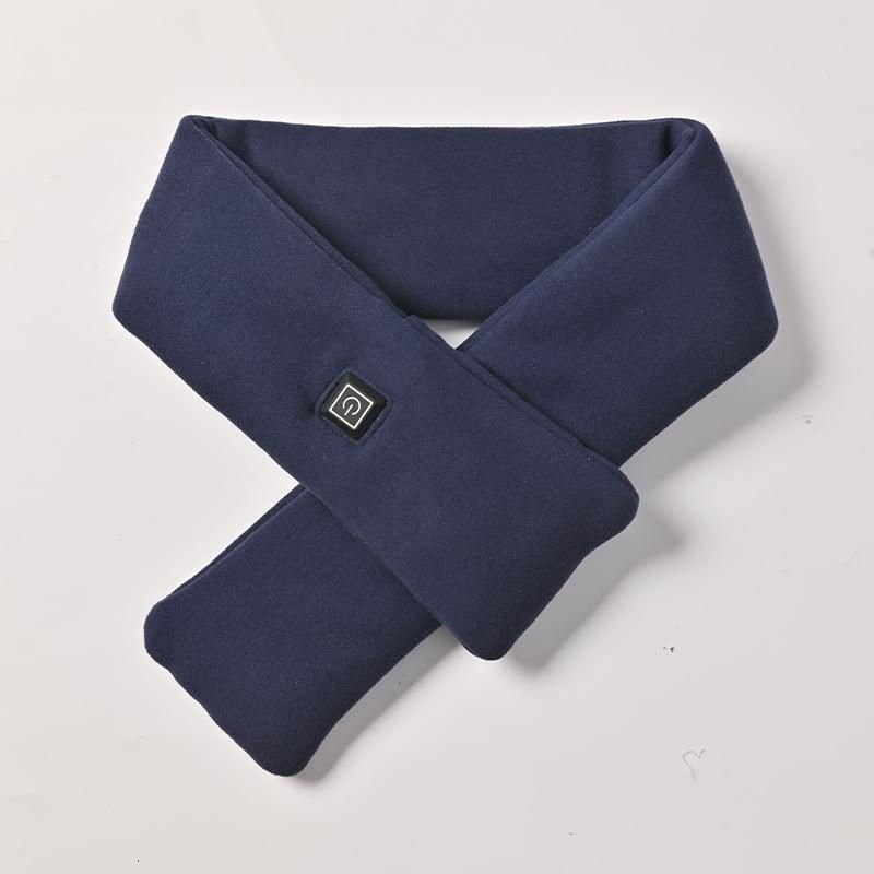 USB Rechargeable Graphene Heated Neck Warmer Deep Blue - Image 1