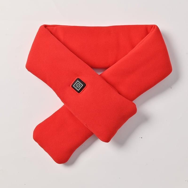 USB Rechargeable Graphene Heated Neck Warmer Red-Gift Box Edition - Image 1