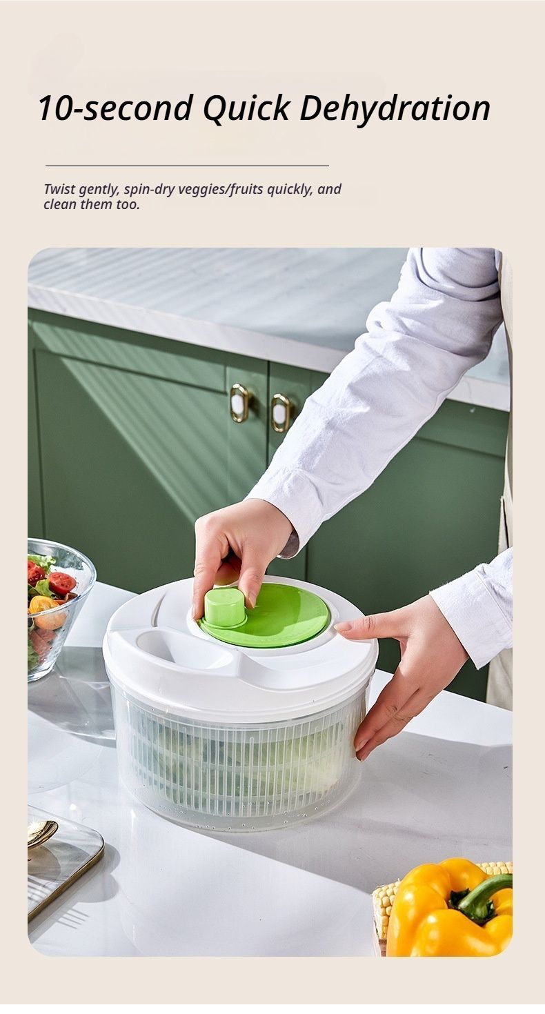 Vegetable washing basket-Green 2in1 with Julienne and Slicing Function - Image 4