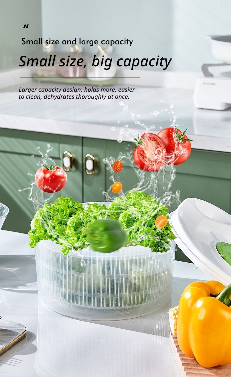 Vegetable washing basket-Green 2in1 with Julienne and Slicing Function - Image 6