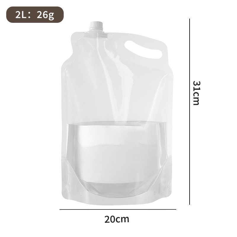 Outdoor portable folding water storage bag-3L transparent - Image 4