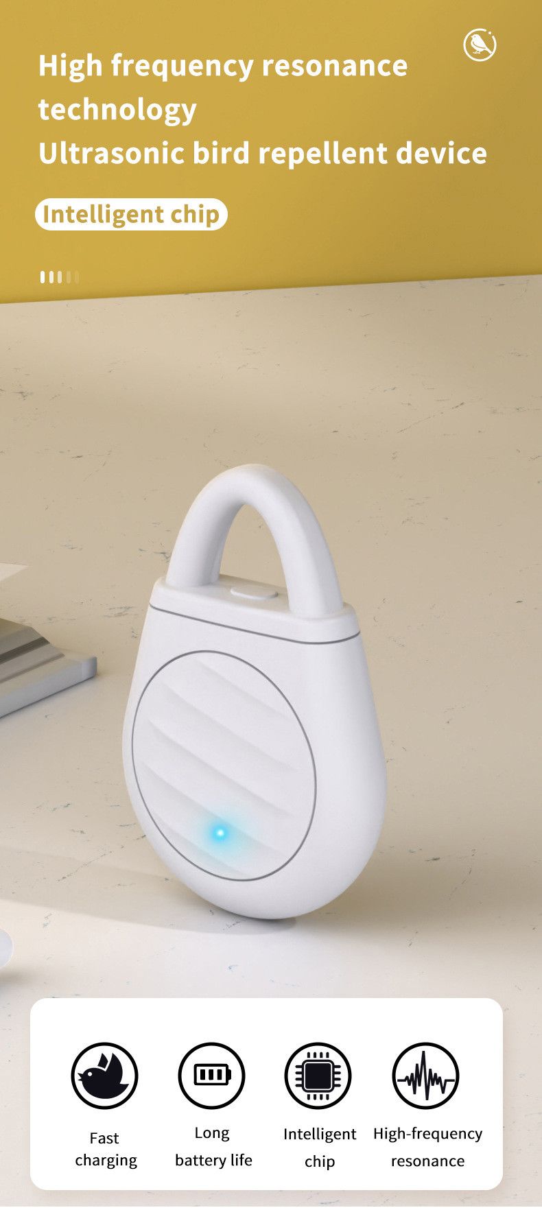 UltrasonicBirdRepeller-White - Image 3