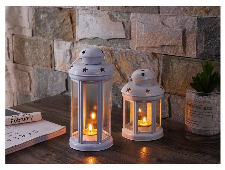 White Pink and Black Candle Holder Set of 3 - Image 4
