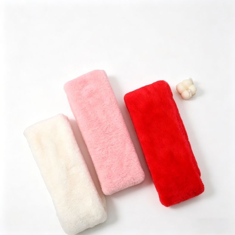 Winter Imitation Rabbit Fur USB Heated Scarf Beige-Gift Box Edition - Image 1
