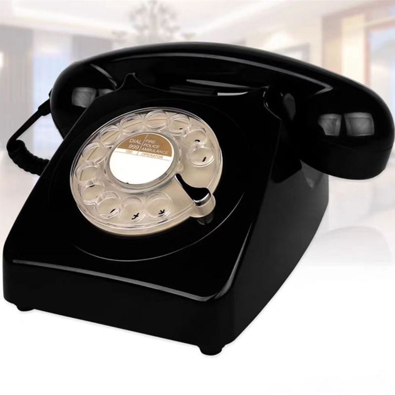 Wireless Bluetooth Desk Phone Style 2-Black - Image 1