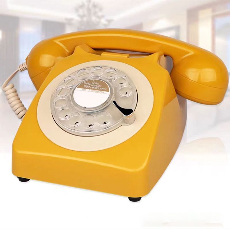 Wireless Bluetooth Desk Phone Style 2-gold - Image 1