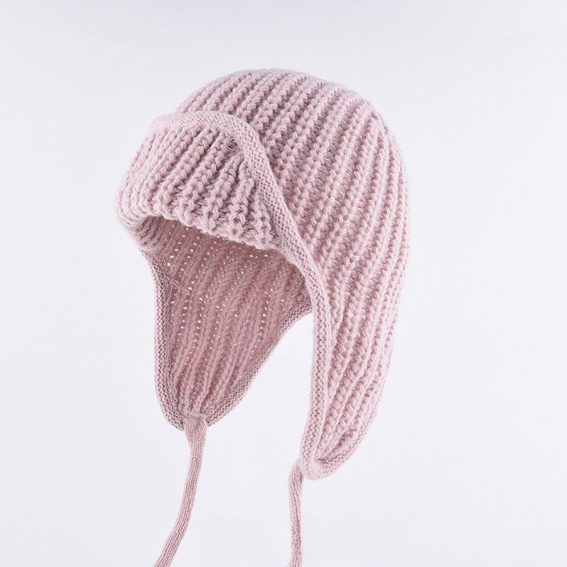 Women Plain Aviator Hat with Earflaps Black - Image 3