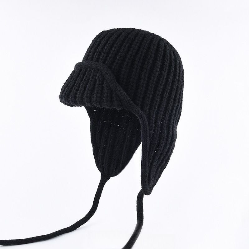 Women Plain Aviator Hat with Earflaps Khaki - Image 5