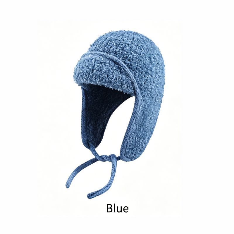 Women Sherpa Aviator Beanie - Warm Earflap Knit Hat Pink - Image 3