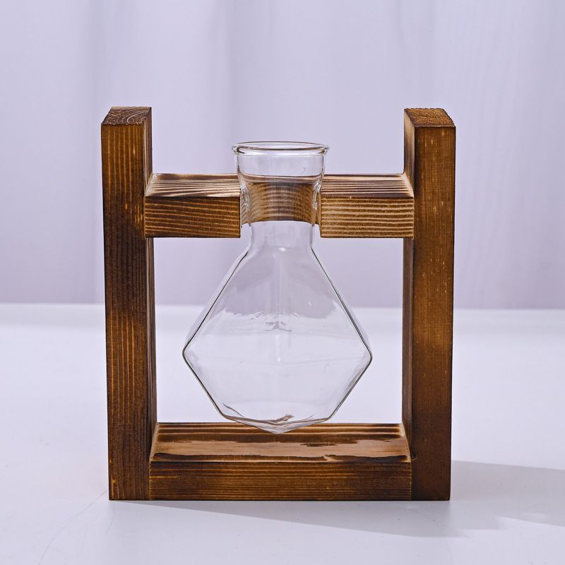 HydroponicWoodenFramewithSnap-On-DiamondSingleBottle - Image 1