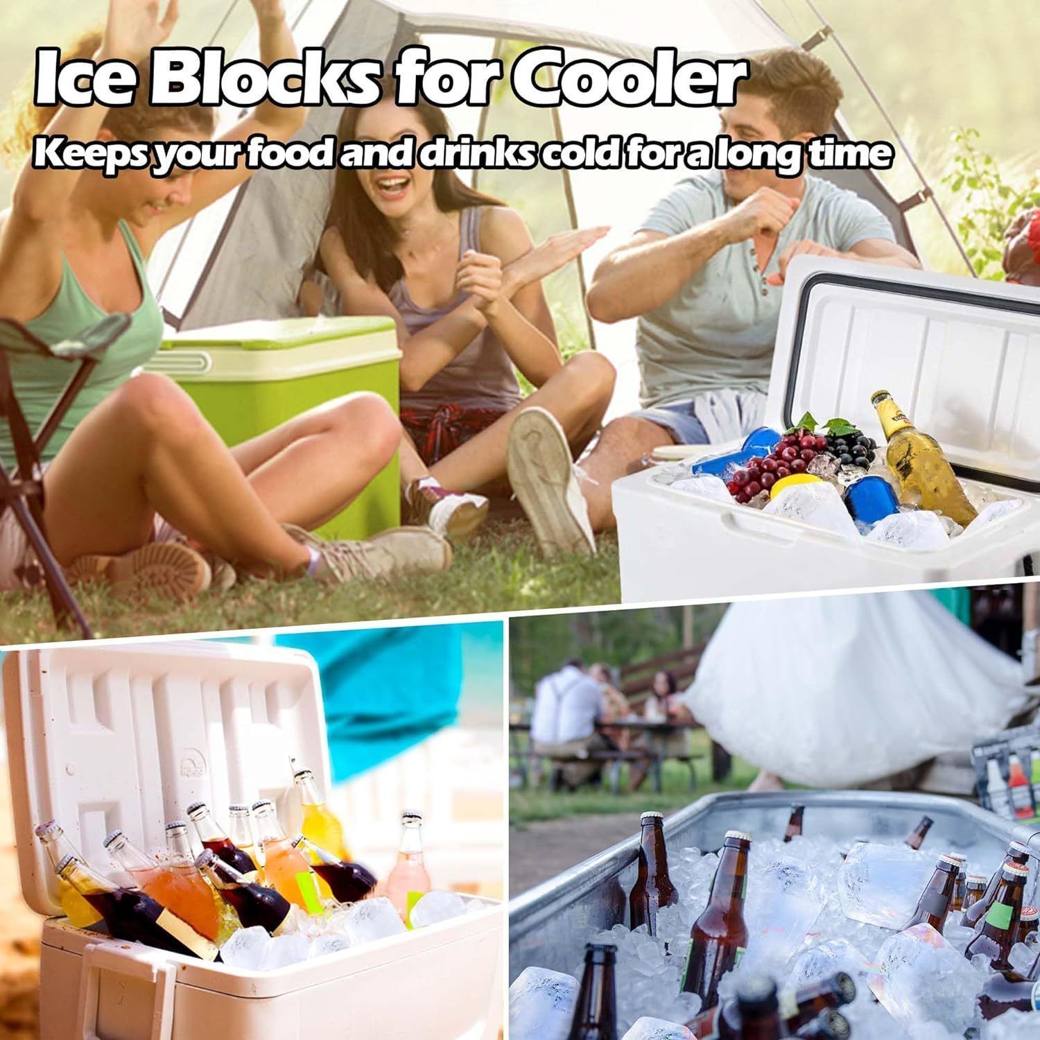 4 Pack Extra Large Ice Block Mold Black - Image 6