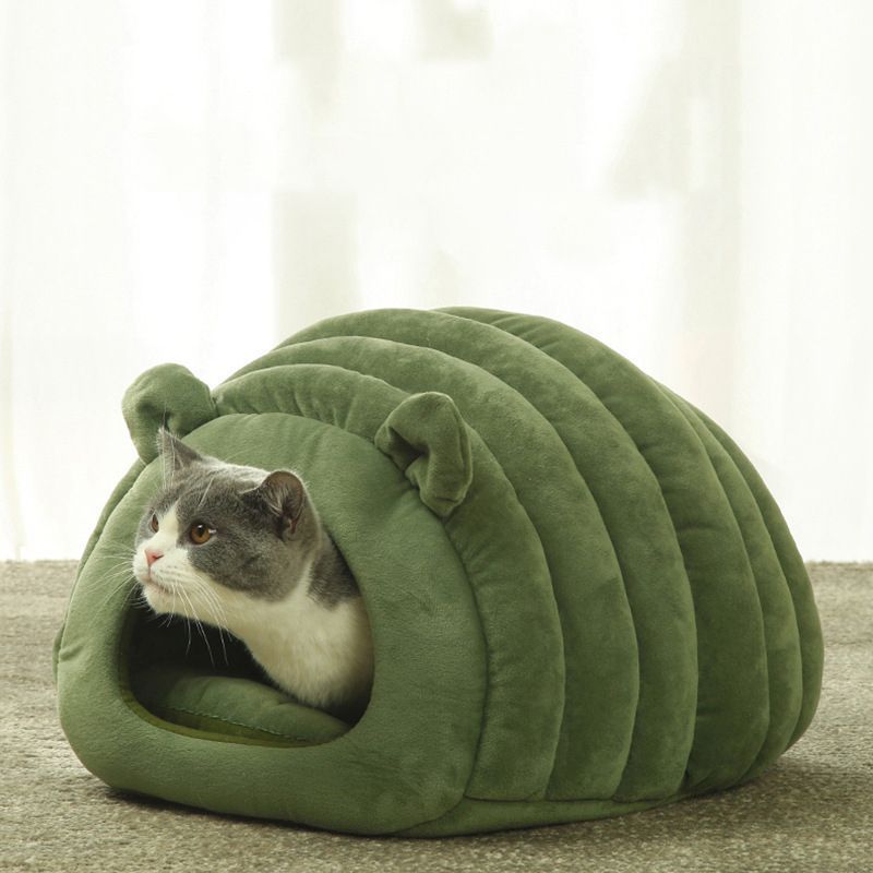 Cat Nest Green 50×40×38cm - Image 6