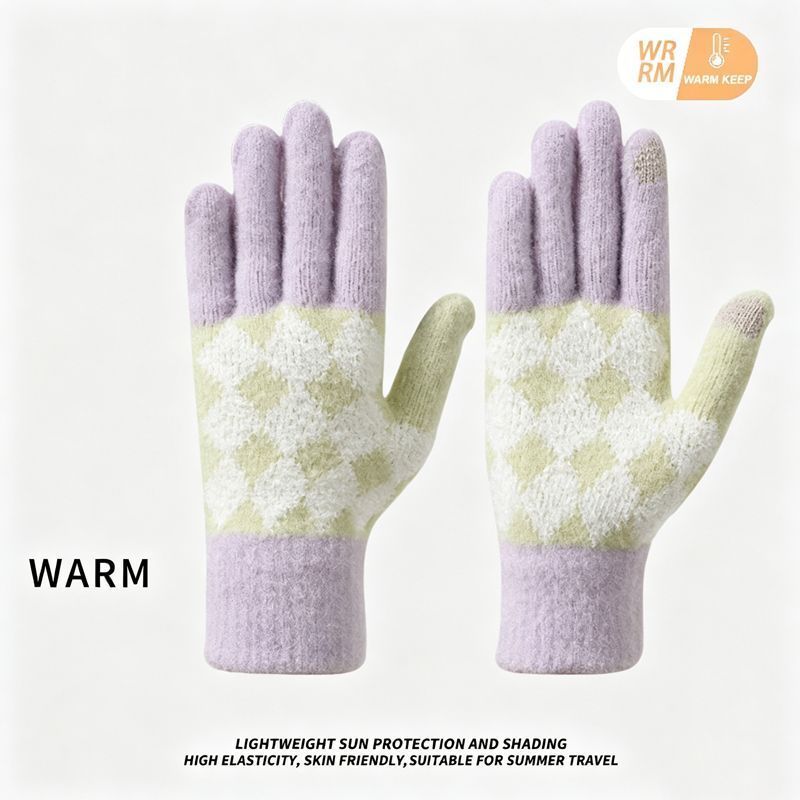 2Pcs Touchscreen Knitted Gloves - Image 1
